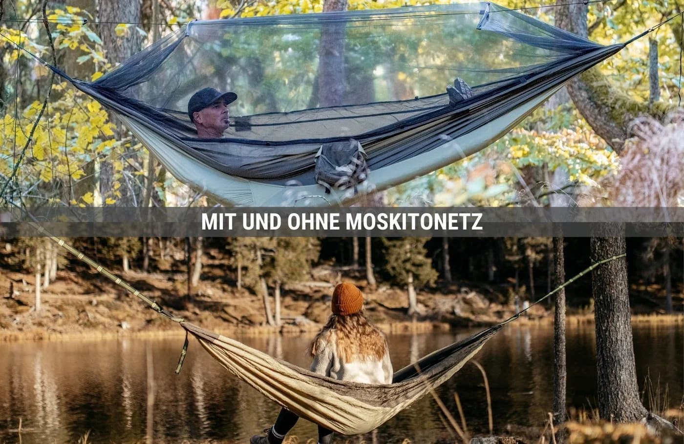 Amazonas Hängematte Moskito Traveller Thermo mit Moskitonetz und Thermofach - Bild 5