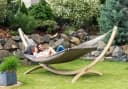 Amazonas Fat Hammock XXL Luxushängematte Taupe Anthrazit Bild 4