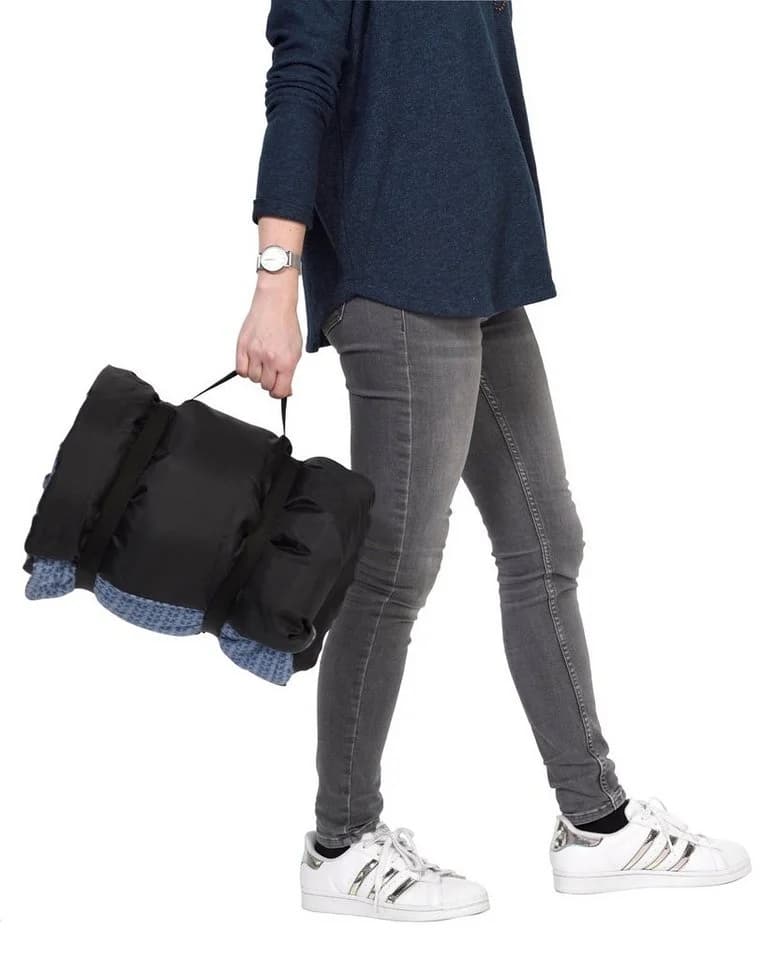 Picknickdecke Molly Ocean Blau 100% Baumwoll-Flanell Wasserdicht - Bild 5