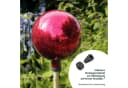 VERDOBA Rosenkugel Gartenkugel Glas Rot Dekokugel für Außen Bild 5