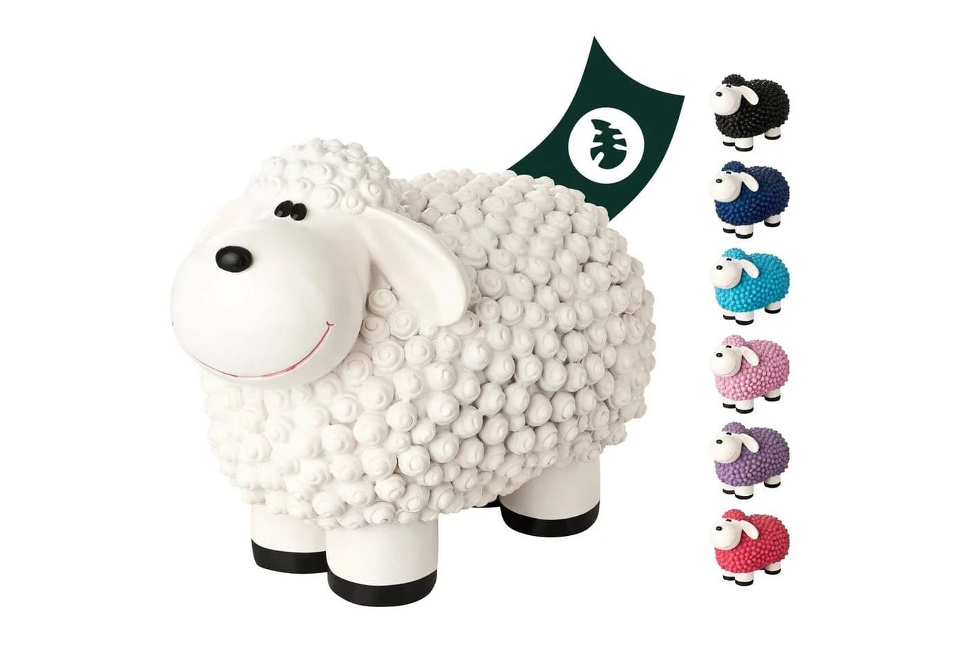 VERDOBA Gartenfigur Bunte Mini Schafe Polyresin - Bild 2