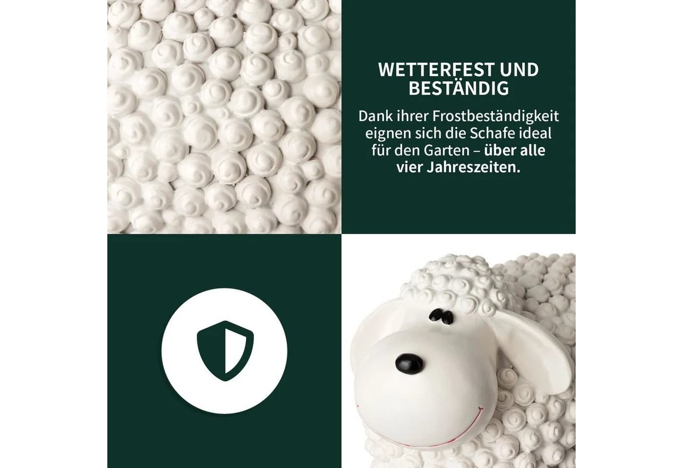 VERDOBA Gartenfigur Bunte Mini Schafe Polyresin - Bild 4