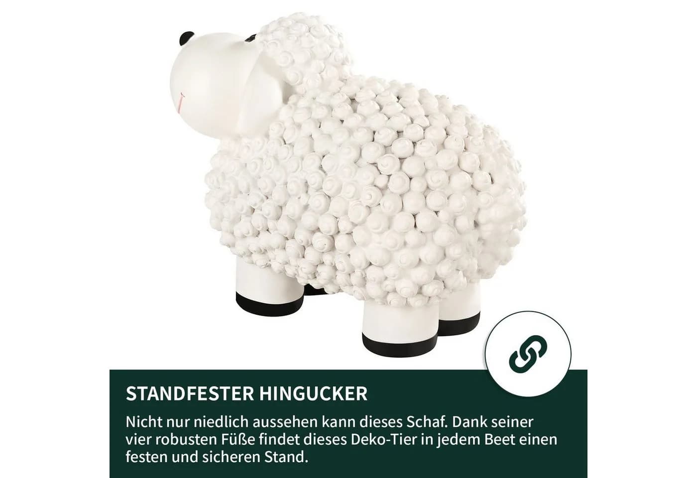 VERDOBA Gartenfigur Bunte Mini Schafe Polyresin - Bild 5