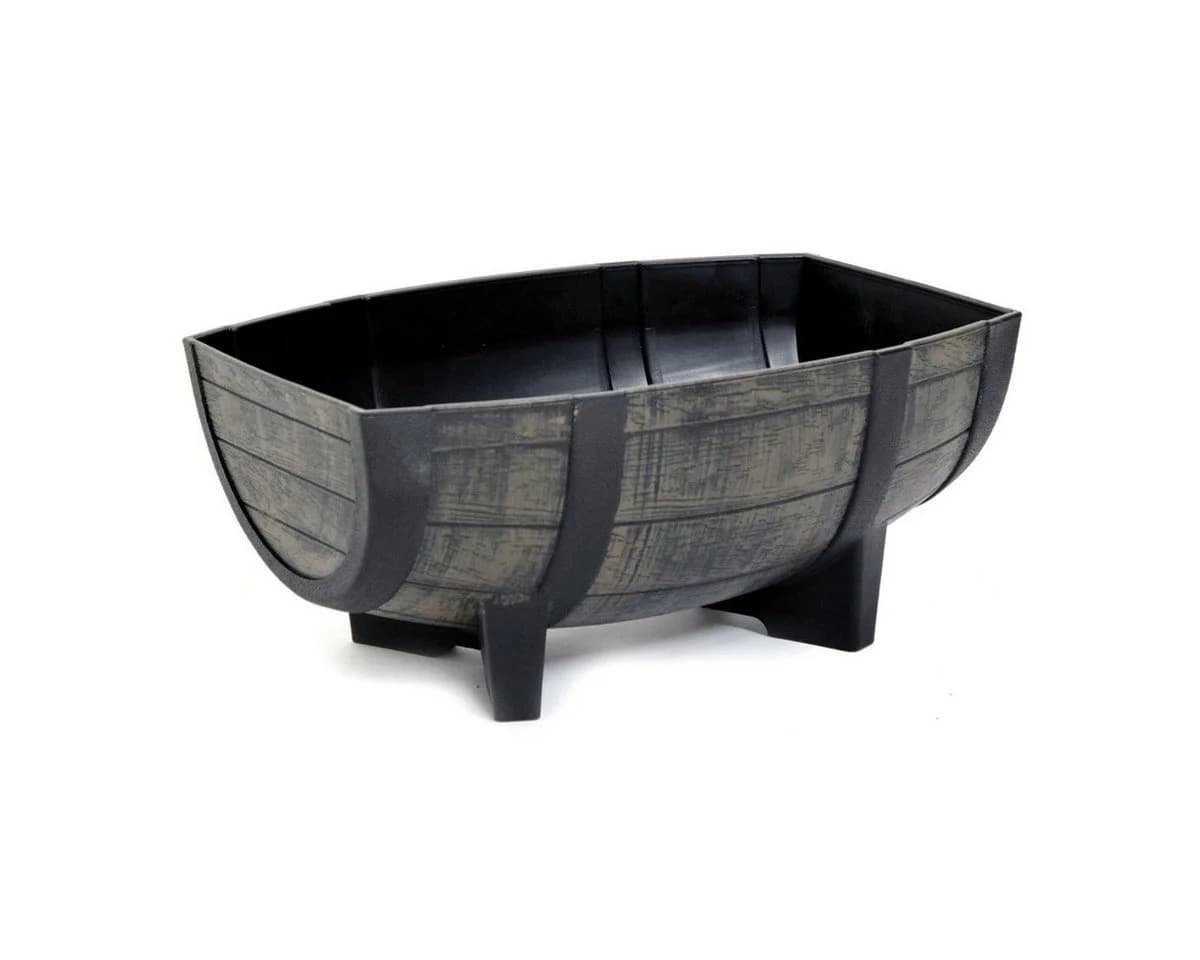 colourliving Pflanzkübel 57 cm Weinfass-Optik Kunststoff - Bild 2