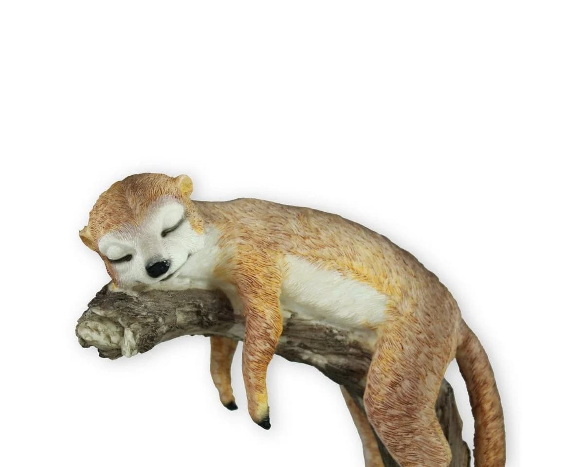 colourliving Dekofigur Erdmännchen chillend Gartenfigur handbemalt Polyresin - Bild 4