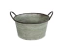 colourliving Zink Pflanztopf rund Old Green 28cm Ø Bild 2