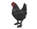 colourliving Gartendeko Huhn Figur Schwarz 35cm Bild 2