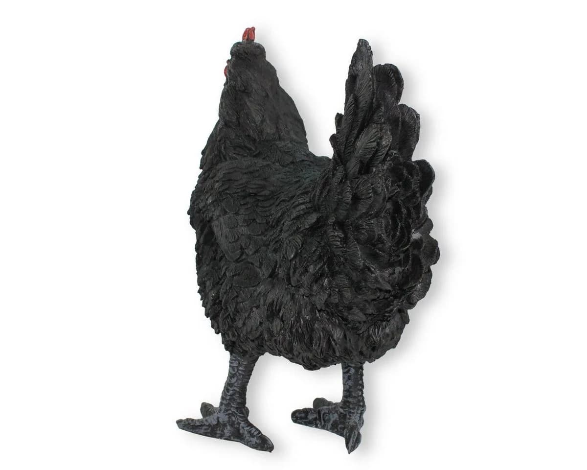 colourliving Gartendeko Huhn Figur Schwarz 35cm - Bild 3