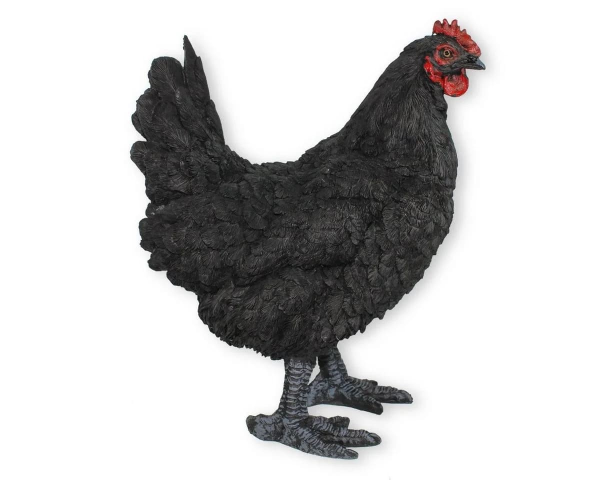 colourliving Gartendeko Huhn Figur Schwarz 35cm - Bild 4