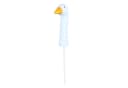 colourliving Gänsekopf Gartenstecker 32cm Weiß/Orange Polyresin Bild 2