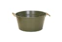 colourliving Pflanztopf Beat rund Metall Kordelgriff Grün Bild 2