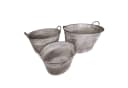 colourliving Blumentopf 3er Set Zinkwannen oval Silber Bild 4