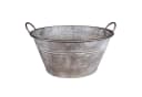 colourliving Blumentopf 3er Set Zinkwannen oval Silber Bild 5