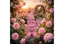colourliving Gartenzwerg PeacePoser PinkPunch Pastell-Hochglanz Bild 1