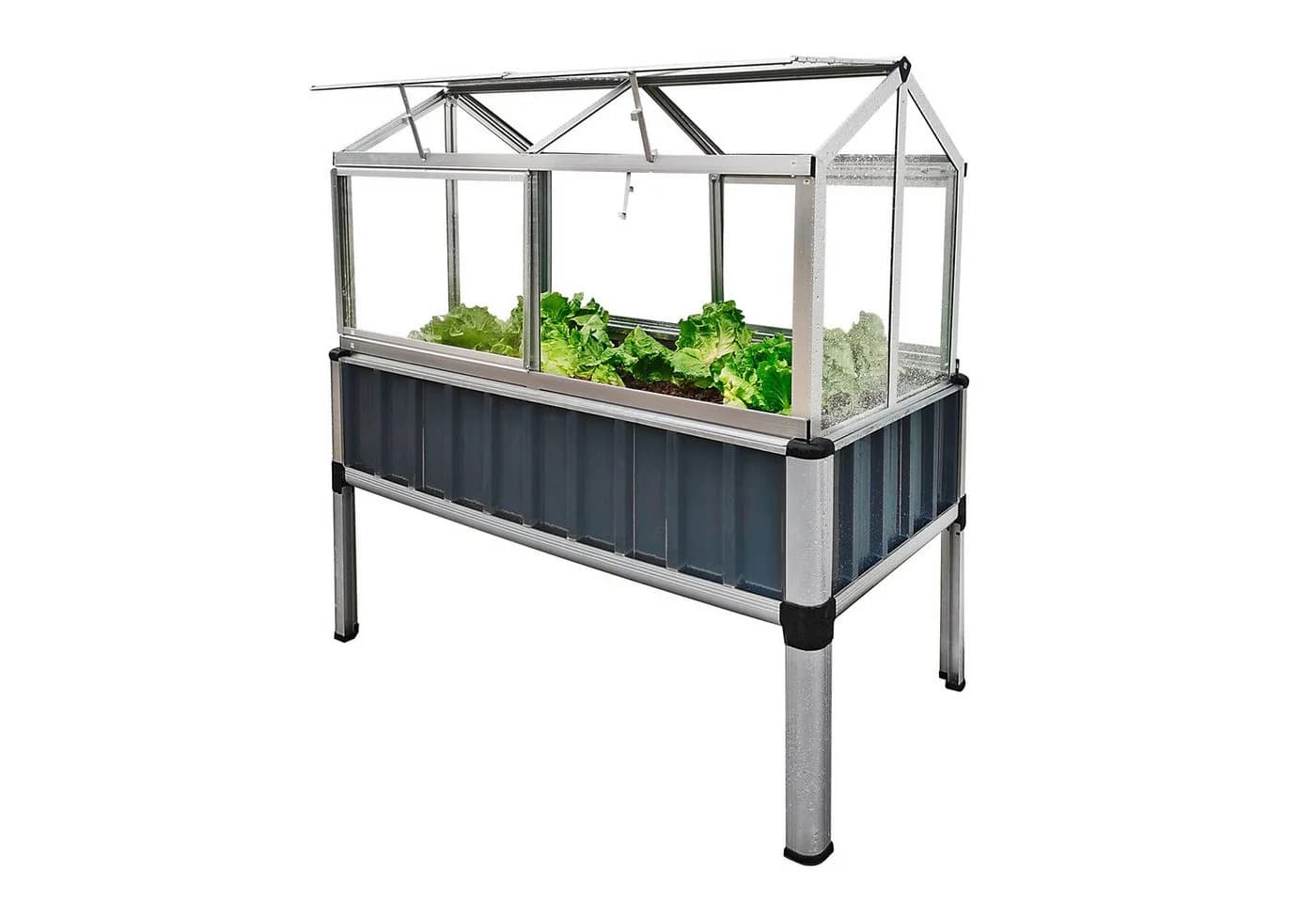 DEMA Hochbeet Eden Aluminium mit Gewächshausaufsatz - Bild 2