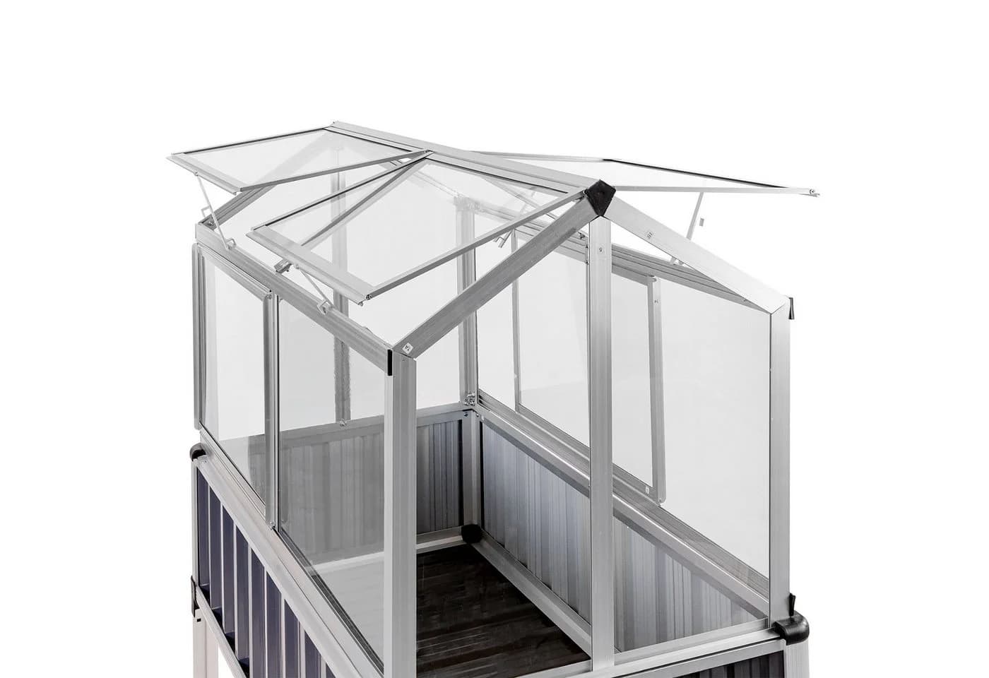 DEMA Hochbeet Eden Aluminium mit Gewächshausaufsatz - Bild 4