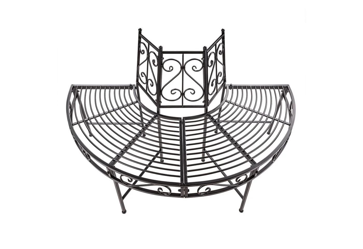 DEMA Gartenbank Portland Metall Schwarz