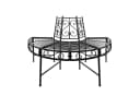 DEMA Gartenbank Portland Metall Schwarz Bild 2