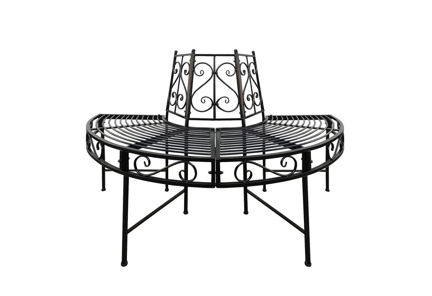 DEMA Gartenbank Portland Metall Schwarz - Bild 2
