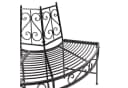 DEMA Gartenbank Portland Metall Schwarz Bild 3