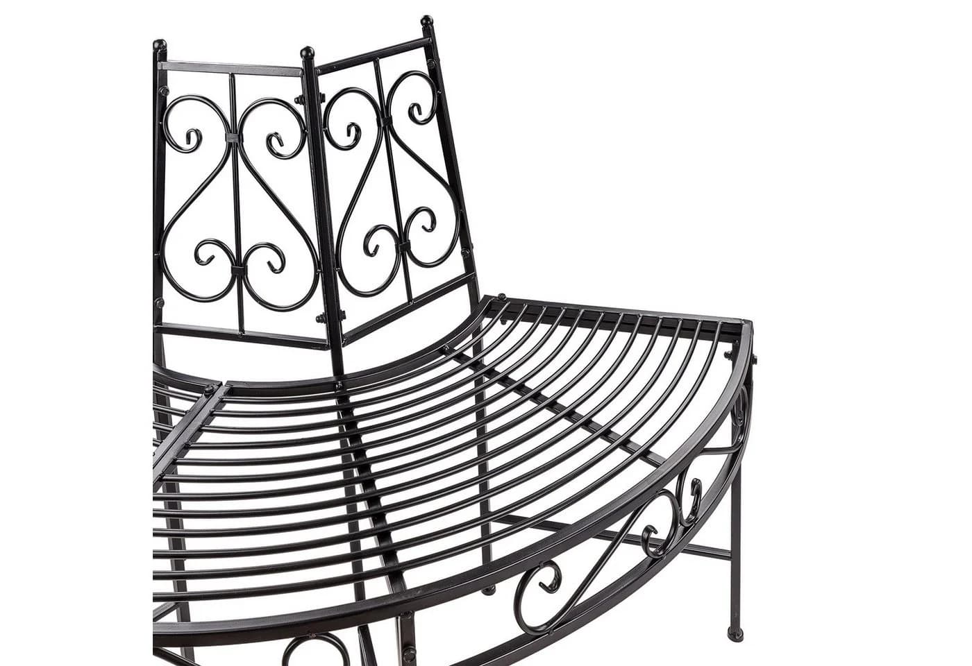DEMA Gartenbank Portland Metall Schwarz - Bild 3