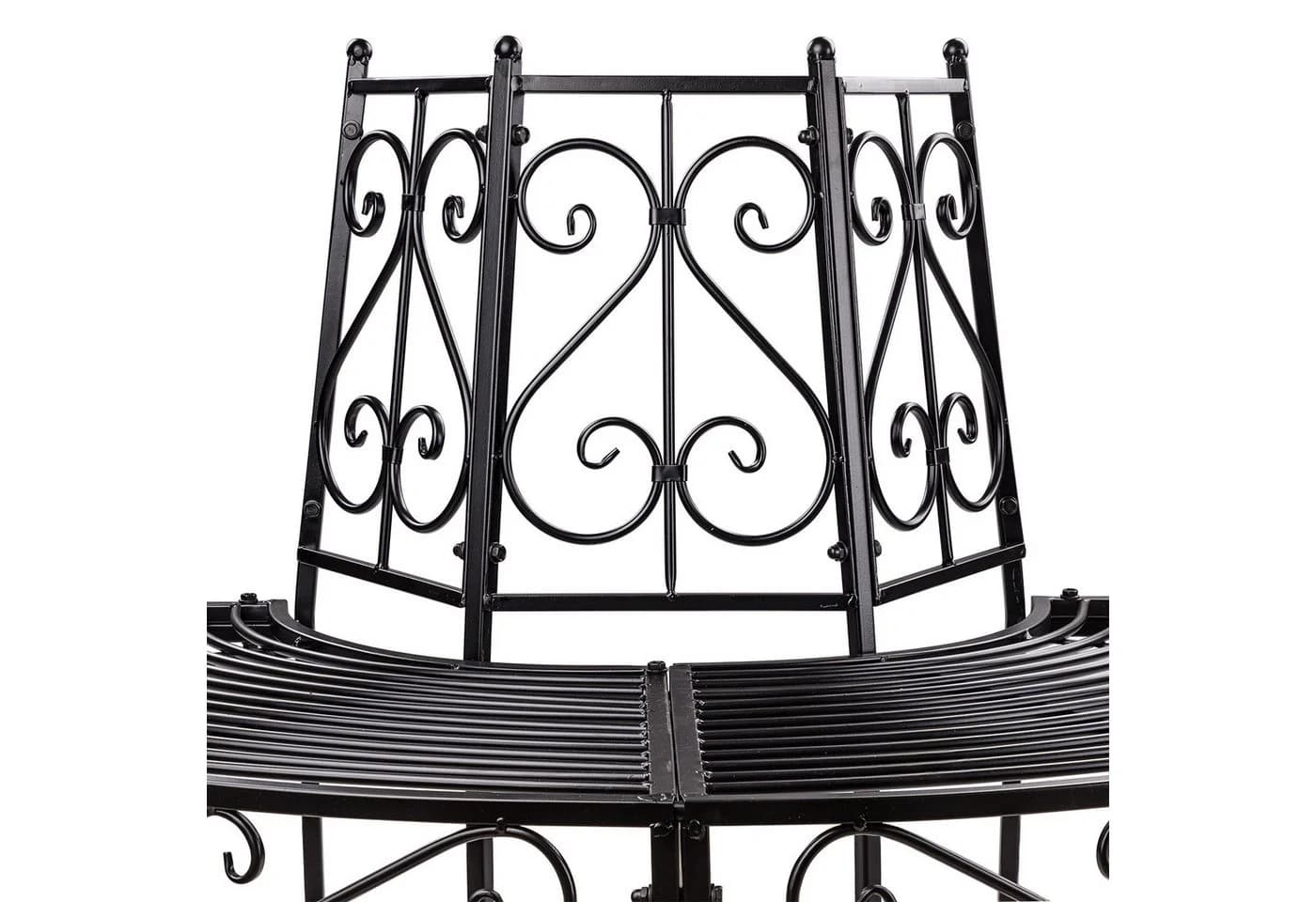 DEMA Gartenbank Portland Metall Schwarz - Bild 4