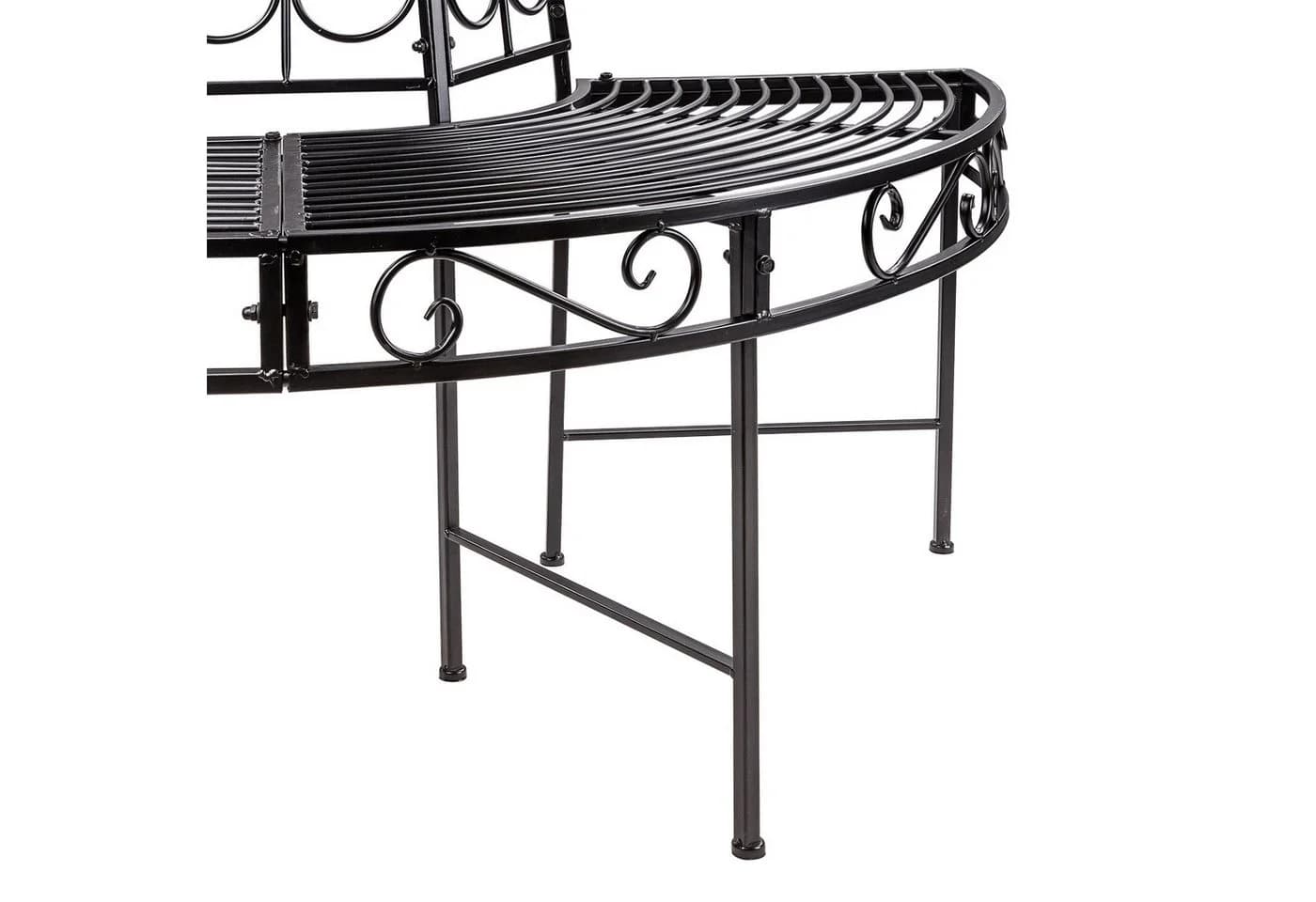 DEMA Gartenbank Portland Metall Schwarz - Bild 5