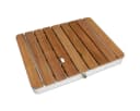 Mobile Gartendusche aus massivem Teak-Holz Bild 2