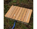 Mobile Gartendusche aus massivem Teak-Holz Bild 3