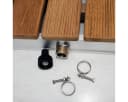 Mobile Gartendusche aus massivem Teak-Holz Bild 5