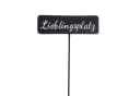 CEPEWA Gartenstecker "Lieblingsplatz" aus Eisen schwarz Bild 4