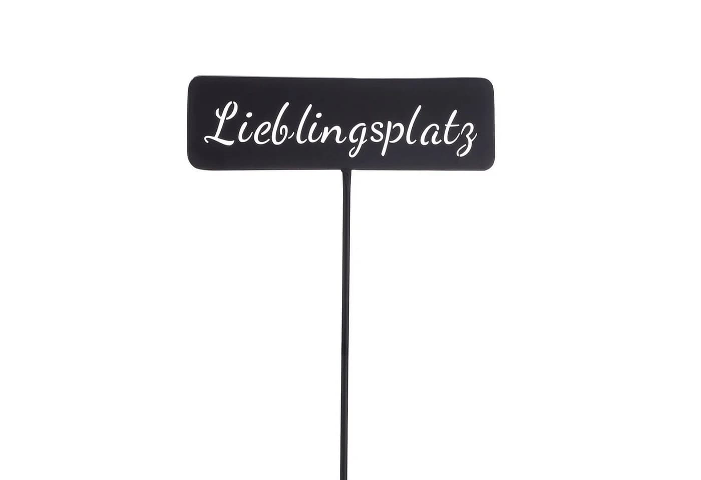 CEPEWA Gartenstecker "Lieblingsplatz" aus Eisen schwarz - Bild 4