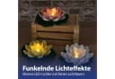 CEPEWA LED Seerose Solar 3er Set Gelb Rosa Weiß Bild 4