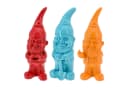 CEPEWA Gartenzwerg 3er Set XL Polyresin Bunt Bild 2