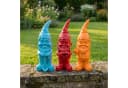 CEPEWA Gartenzwerg 3er Set XL Polyresin Bunt Bild 4