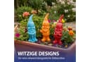 CEPEWA Gartenzwerg 3er Set XL Polyresin Bunt Bild 5