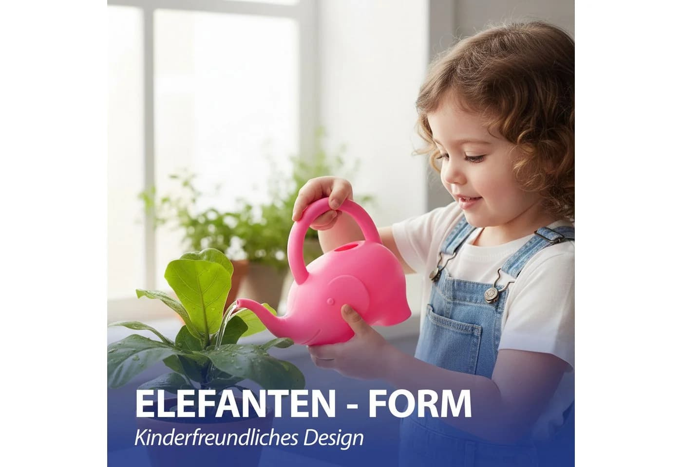 CEPEWA Kinder-Gießkanne Elefant Rosa Kunststoff - Bild 4