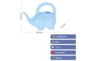 CEPEWA Gießkanne Elefant hellblau 1,5L Kunststoff Bild 1