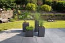 Scheurich Blumentopf 30/240 C-CUBE Schwarz Kunststoff Beton-Optik Bild 1