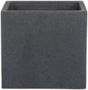 Scheurich Blumentopf 30/240 C-CUBE Schwarz Kunststoff Beton-Optik Bild 2