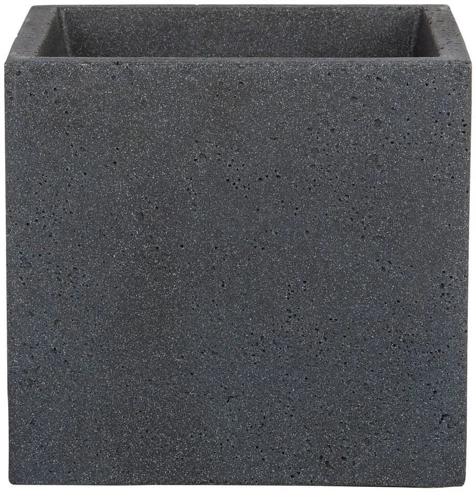 Scheurich Blumentopf 30/240 C-CUBE Schwarz Kunststoff Beton-Optik - Bild 2