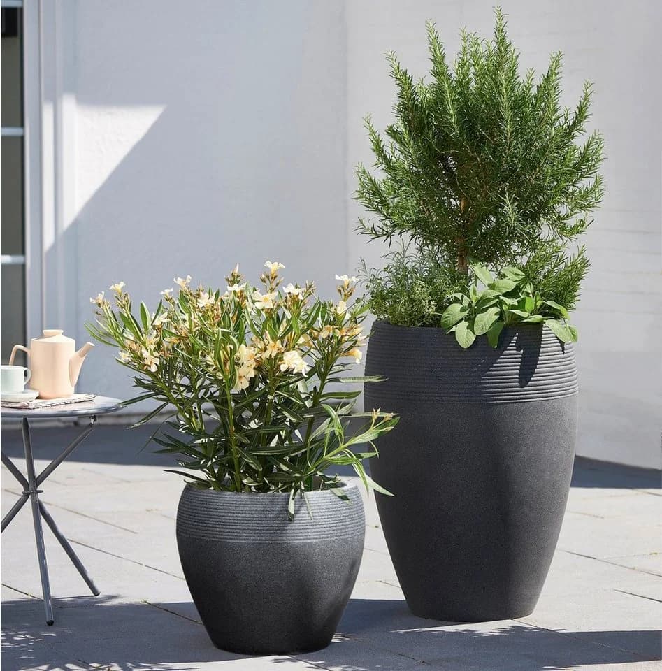 Scheurich LINEO HIGH 54 Blumentopf mit Inneneinsatz und Wasserablauf