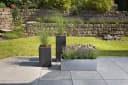 Scheurich Blumentopf 70/240 C-CUBE HIGH Schwarz Kunststoff Beton-Optik Bild 1
