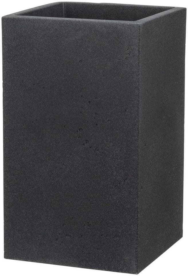 Scheurich Blumentopf 70/240 C-CUBE HIGH Schwarz Kunststoff Beton-Optik - Bild 2