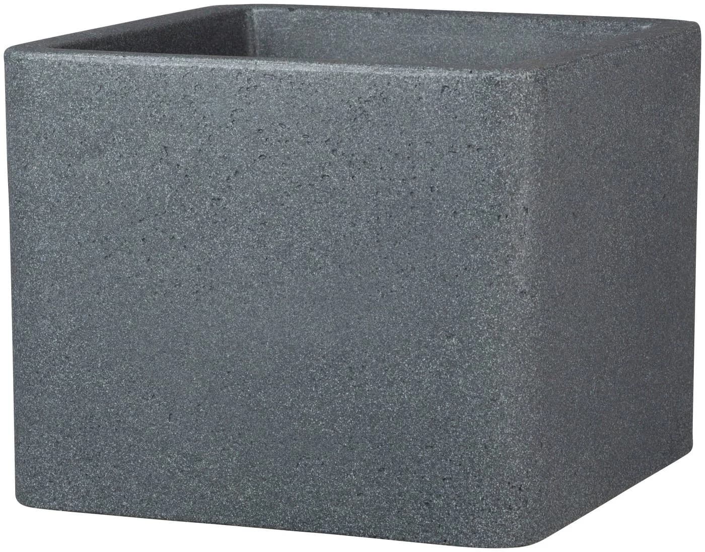 Scheurich Blumentopf ALEA UET Schwarz Kunststoff Beton-Optik - Bild 2