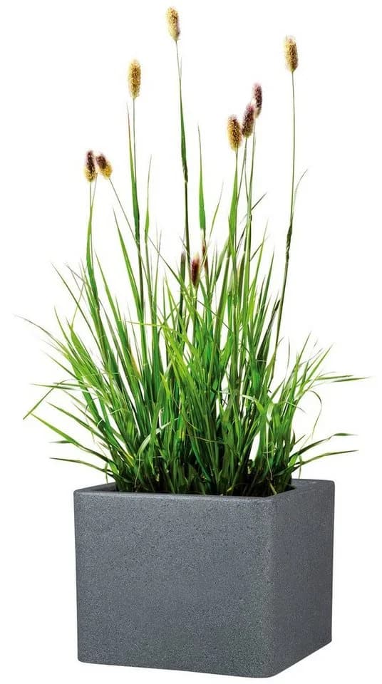 Scheurich Blumentopf ALEA UET Schwarz Kunststoff Beton-Optik - Bild 3