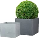 Scheurich Blumentopf ALEA UET Schwarz Kunststoff Beton-Optik Bild 4