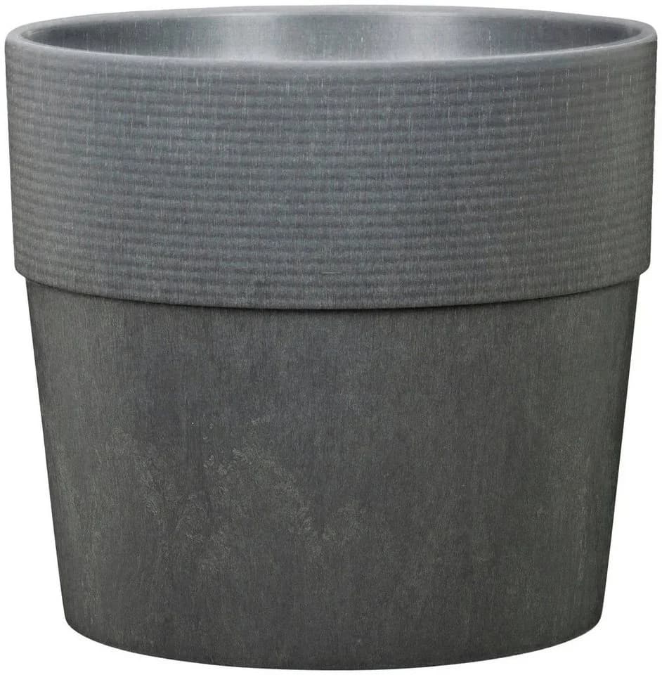 Scheurich Blumentopf CARBON 40/266 GROOVE+ Frostfest UV-Beständig Recyclingfähig ØxH: 39x35 cm - Bild 2