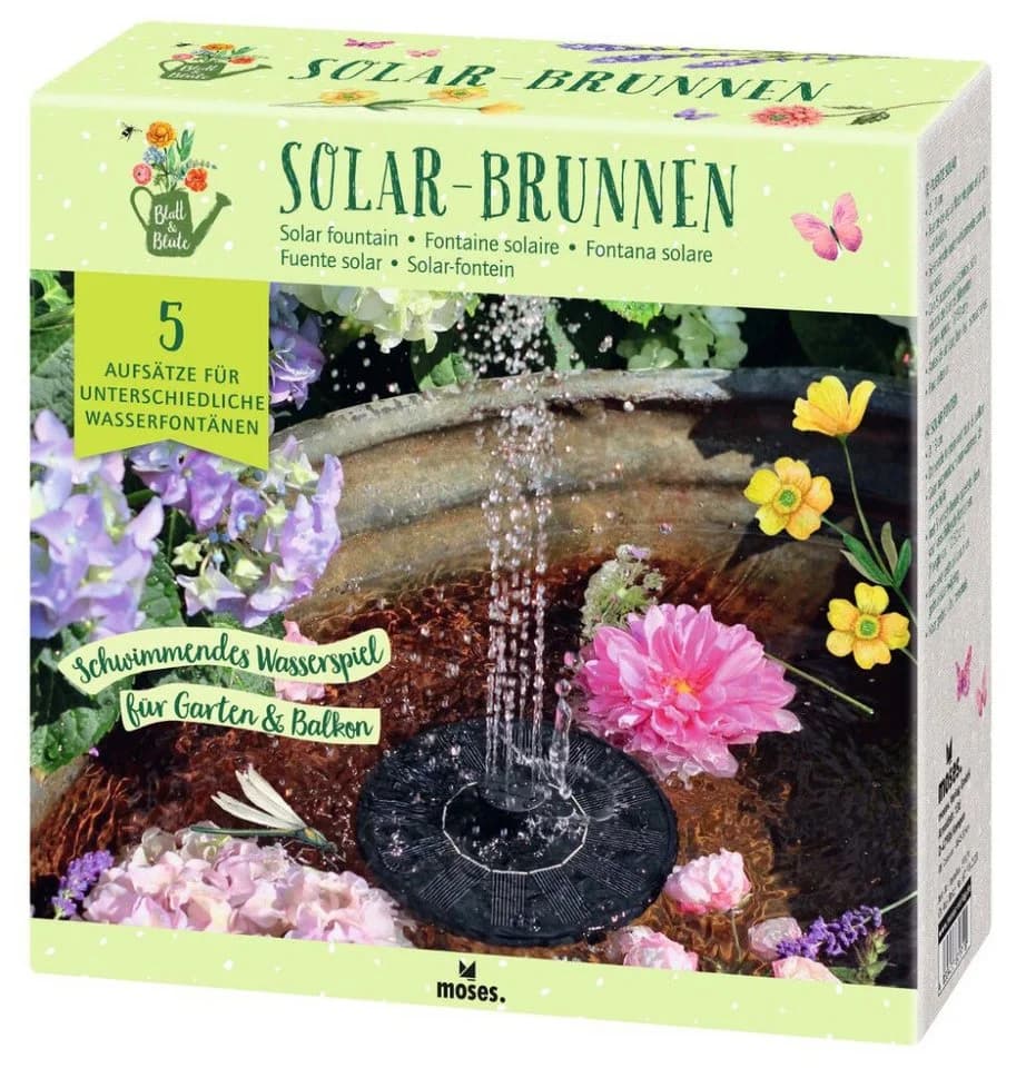 Moses. Verlag Solar-Brunnen Schwimmend mit 5 Aufsätzen - Bild 3