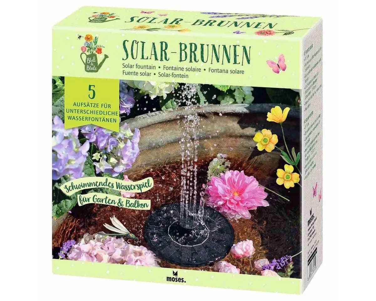 Moses. Verlag Solar-Brunnen Schwimmend mit 5 Aufsätzen - Bild 4